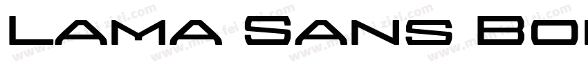 Lama Sans Bold Expanded字体转换